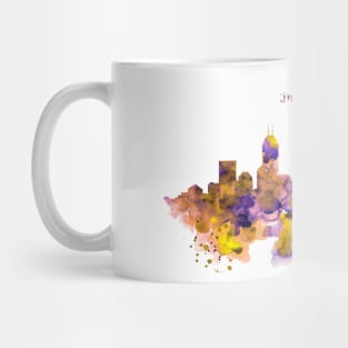 Indianapolis Skyline Silhouette Mug